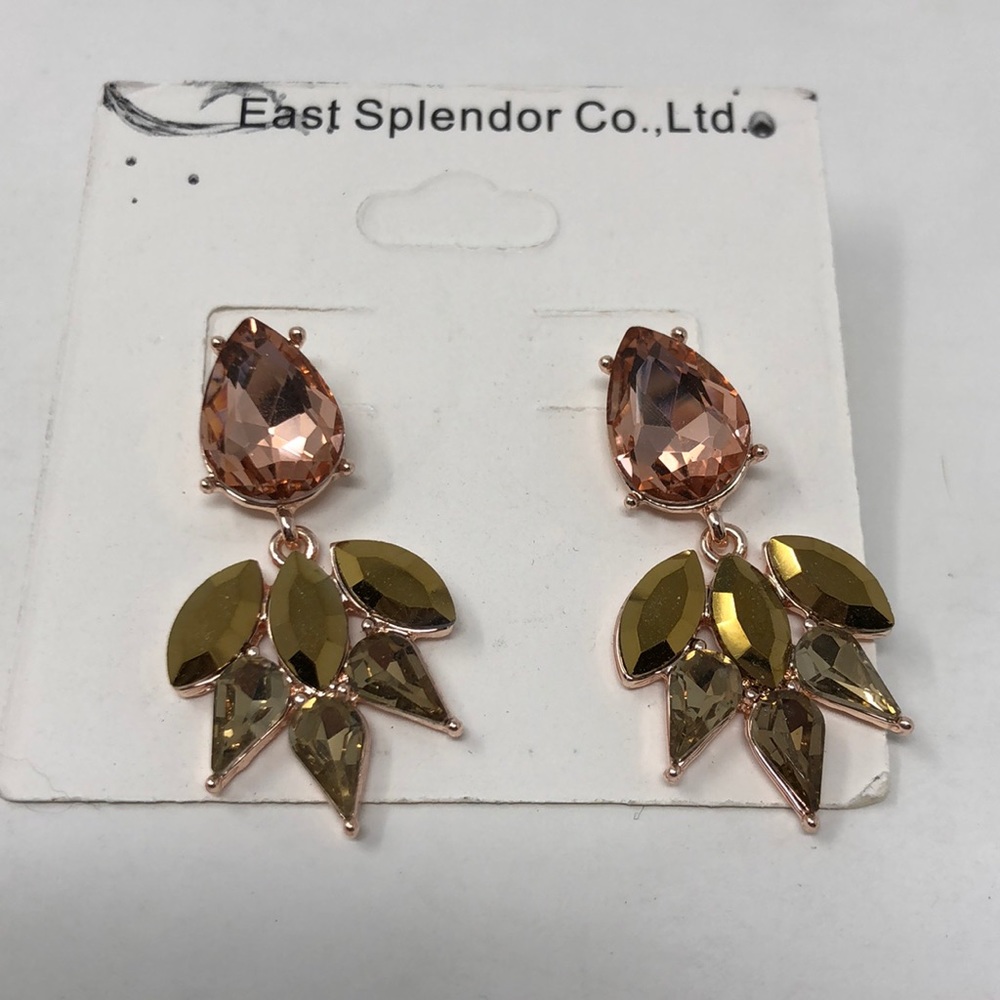 Fragments Crystal Dangle Drop Earrings